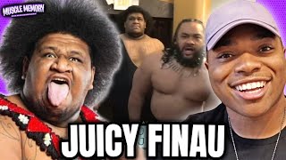 JUICY FINAU's 450lbs Perfect Moonsault! Calls Out Nic Nemeth, Jacob Fatu In WWE | Muscle Memory