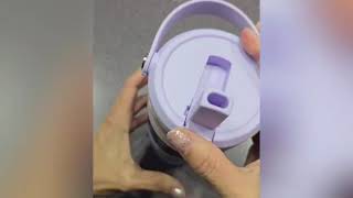 Hydrapeak Nomad 32oz Tumbler: Leakproof Insulated Cup with Handle & Straw | Best Lavender Travel Mug