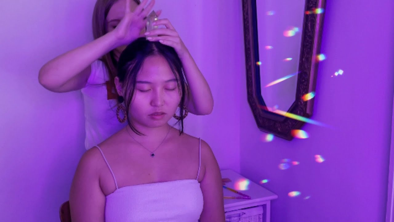 Crown Chakra Reiki on Person with Light Language | Asmr
