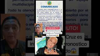 Lucia de la Cruz en Cuidados intensivos #lucia #delacruz #peruanos #fypシ