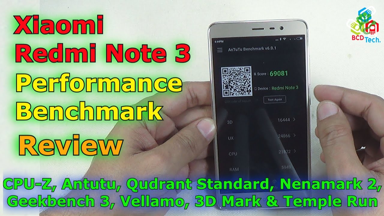 [Hindi-Audio]-Xiaomi Redmi Note 3: Performance and Benchmark - YouTube