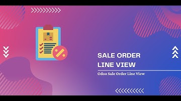 Odoo Sale Order Line View