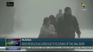 Thousands evacuated due to flooding in Russia
