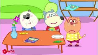 Wolfoo! Let's go through the maze   Huge Maze Challenge for kids   Wolfoo Family Kids Cartoon