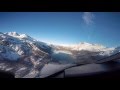 Jet Story Challenger 300 approach to Samedan / St Moritz airport.