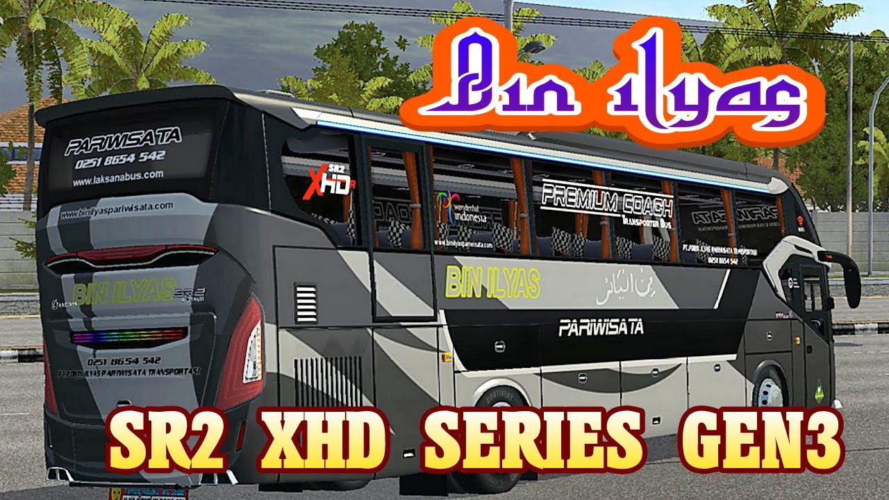 SHARE LIVERY BIN ILYAS MOD BUS SR2 XHD SERIES GEN3 M. NASIR - YouTube