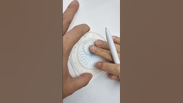 Simple Spirograph design Satisfying ASMR Video #shorts #ytshorts