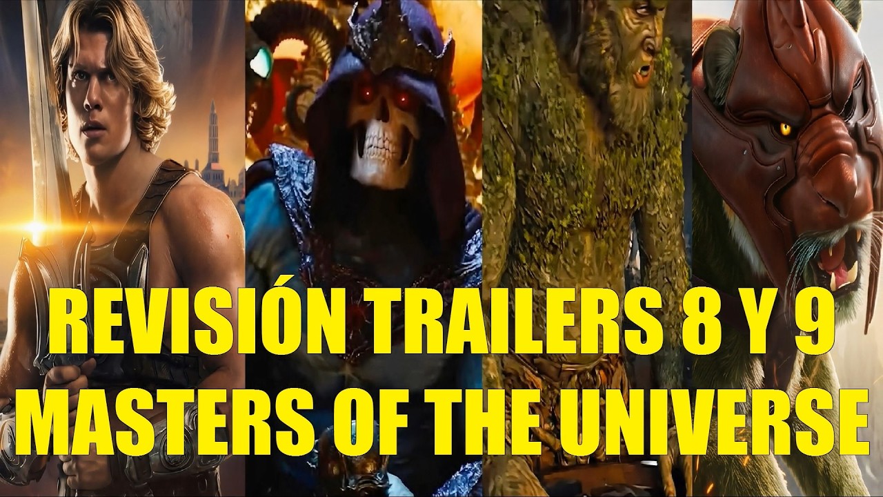 REVISIÓN TV SPOTS TRAILERS 8 Y 9 MASTERS OF THE UNIVERSE HE-MAN MOTO AMOS DEL UNIVERSO HISTORIA
