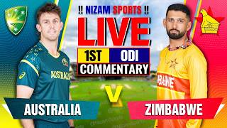 🔴Live: Australia vs Zimbabwe | 1st ODI | Live Cricket Score & Commentary