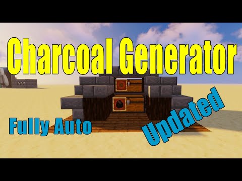 Minecraft Automatic Charcoal Generator | Coal Farm | Java & Bedrock  1.17+