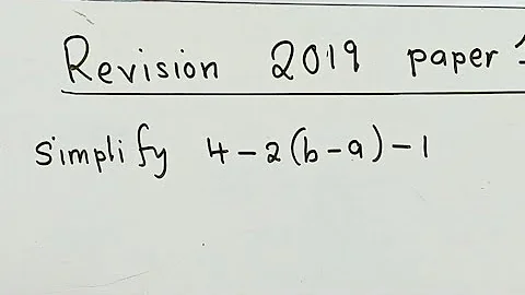 2019 Mathematics Paper 1 Revision