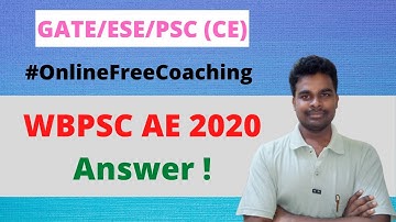 Answer of WBPSC AE 2020