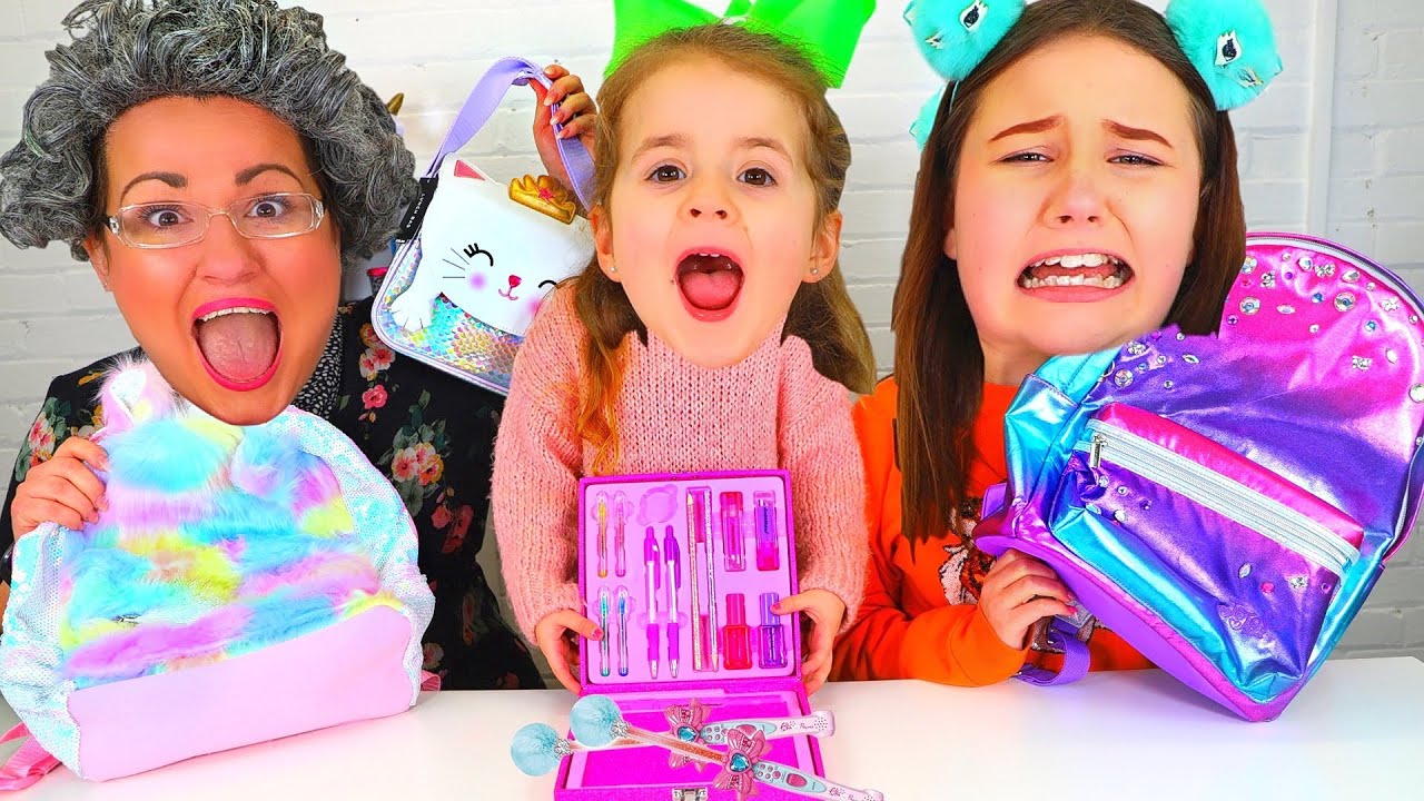 Ruby & Bonnie Play the School Supplies Switch Up Challenge - YouTube