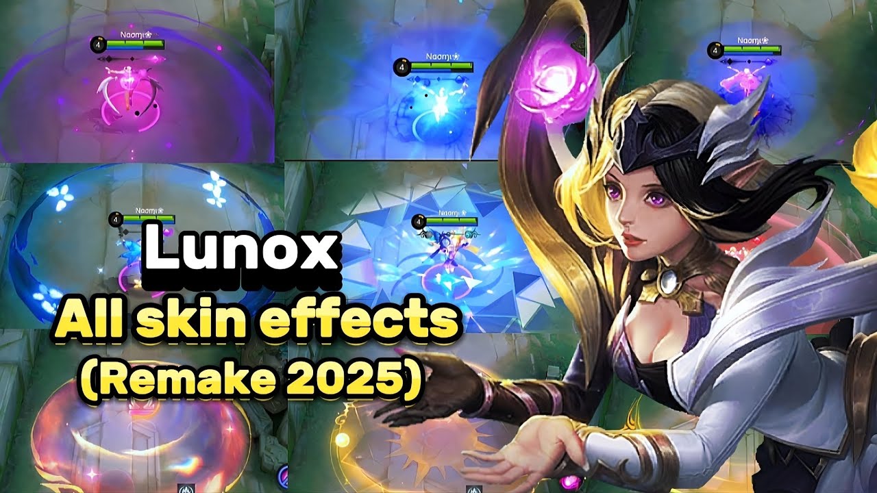 LUNOX ВСЕ ЭФФЕКТЫ КОЖИ✨РЕМЕЙК 2025🔥 Самый красивый Lunox #скин🌸#mobilelegends#fun#funny#savage#mlbb