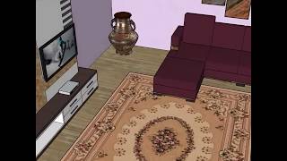SKETCH UP 3 BOYUTLU(3D) ODA ÇİZİMİ