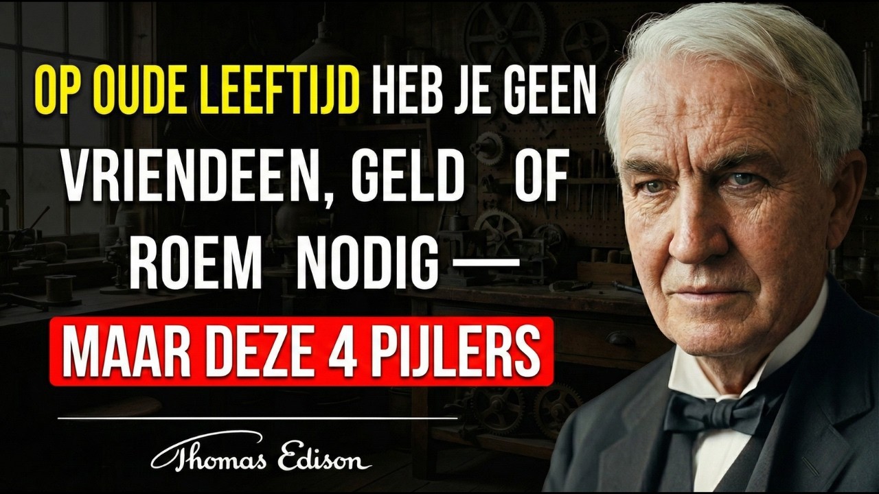 DEZE VIER VERGETEN PIJLERS VAN THOMAS EDISON ZULLEN JE OUDE DAG DIEP GELUKKIG MAKEN!