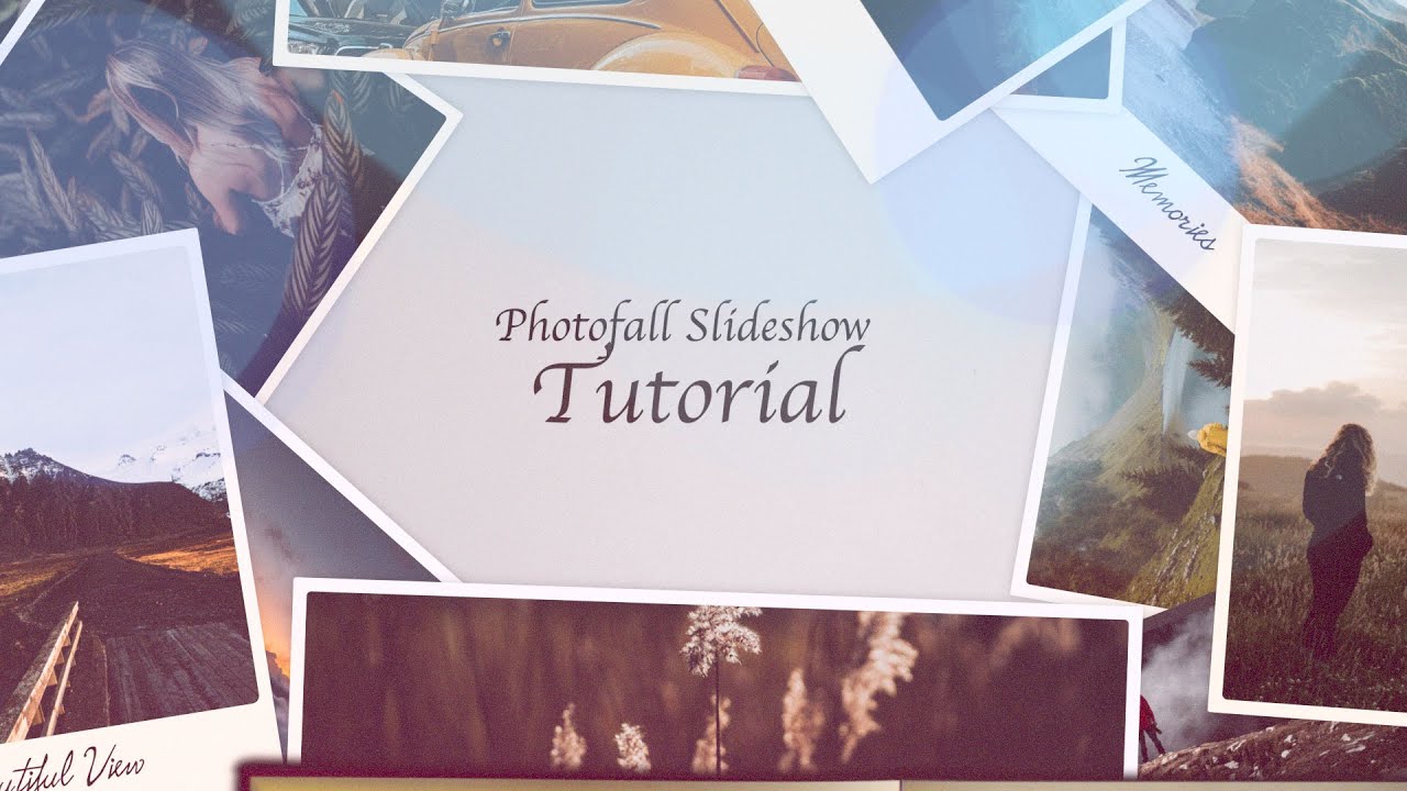 Photofall Slideshow tutorial preview