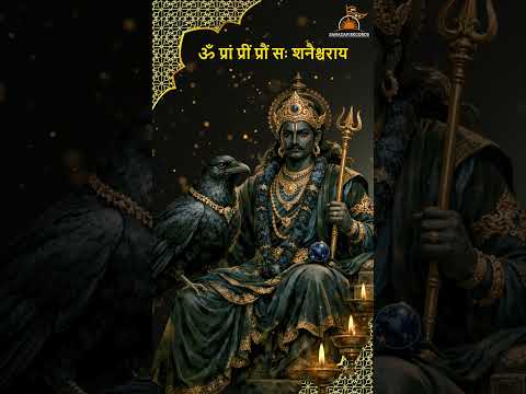 ॐ प्रां प्रीं प्रौं सः शनैश्चराय नमः | शनि देव बीज मंत्र | Shani Dev Mantra #shorts