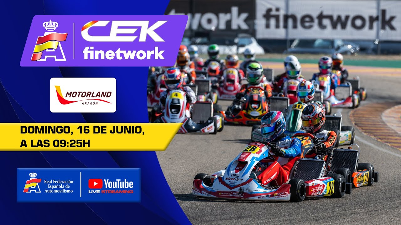 En directo: Karting #CEKFinetwork – Motorland-Aragón 2024 | Domingo