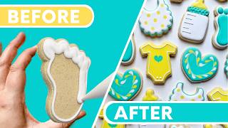 How to Make Easy Baby Shower Cookies with Royal Icing