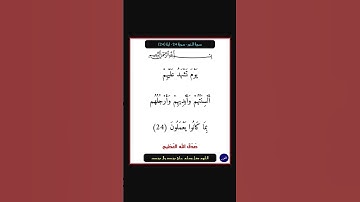 سورة النور - سورة 24 - اية 24