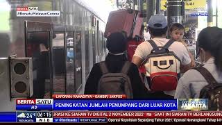 Puncak Arus Balik Libur Natal Dan Tahun Baru Di Stasiun Senen Dan Gambir