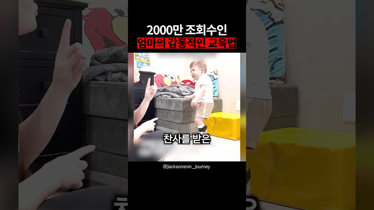 2000만 조회수인 엄마의 감동적인 교육법