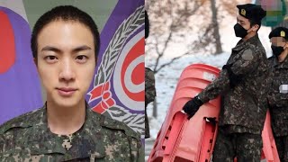 Jin's first military pictures leaked online