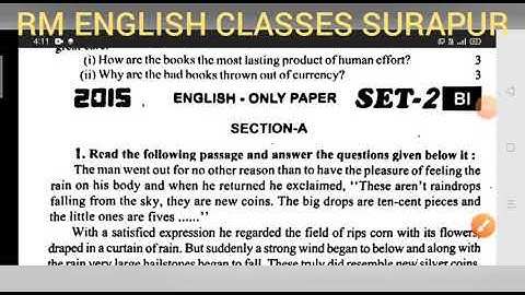 U.P.Board 12th 2015 Set 2 English Solved by Ramesh Sir