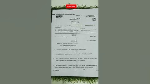 TS 10th class SA-2 Maths question paper 2025 #question paper#study# education#viral#Maths#10th #SA-2