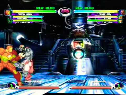 How do you like that Tony? Simple 7sec 75% Dhalsim wallcarry BnB at round start - MvC2 XBL Highlight