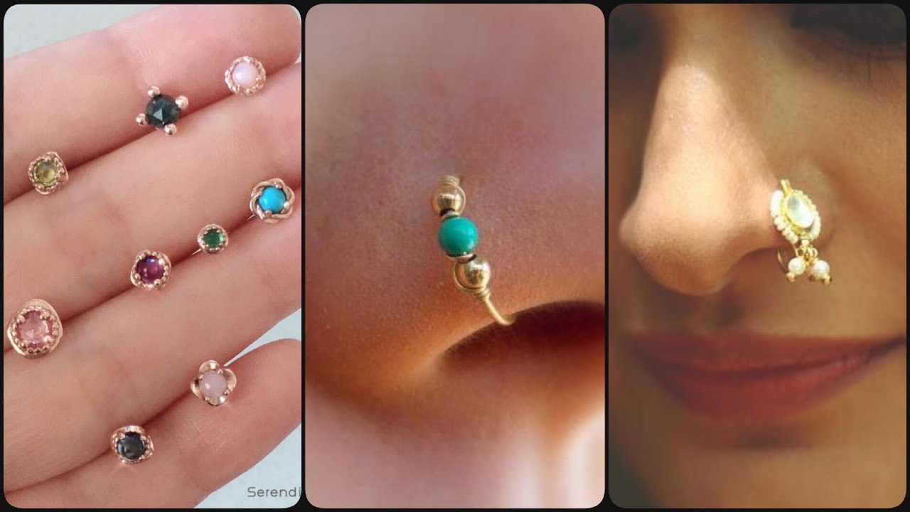 Beautiful nose pin design / Latest nose pin design s ideas YouTube