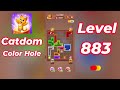 Catdom Color Hole Level 883 Walkthrough [NEW UPDATE] 🐱🟣 | Relaxing Color Puzzle Game | Go Answer