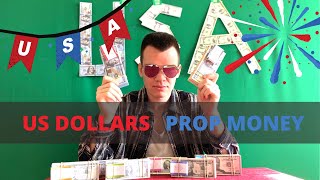 US DOLLARS PROP MONEY - Realistic American dollars bills
