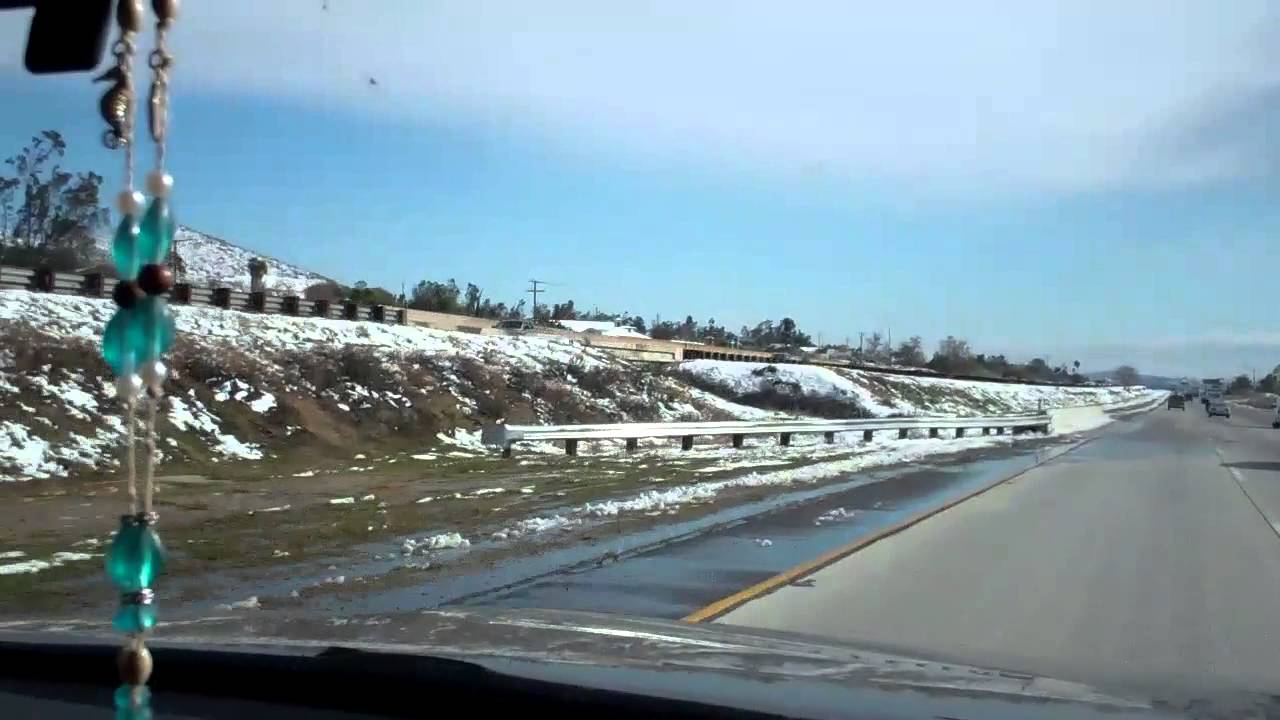 Snow... in Murrieta, CA!! 12- 31- 14 --  Unheard of