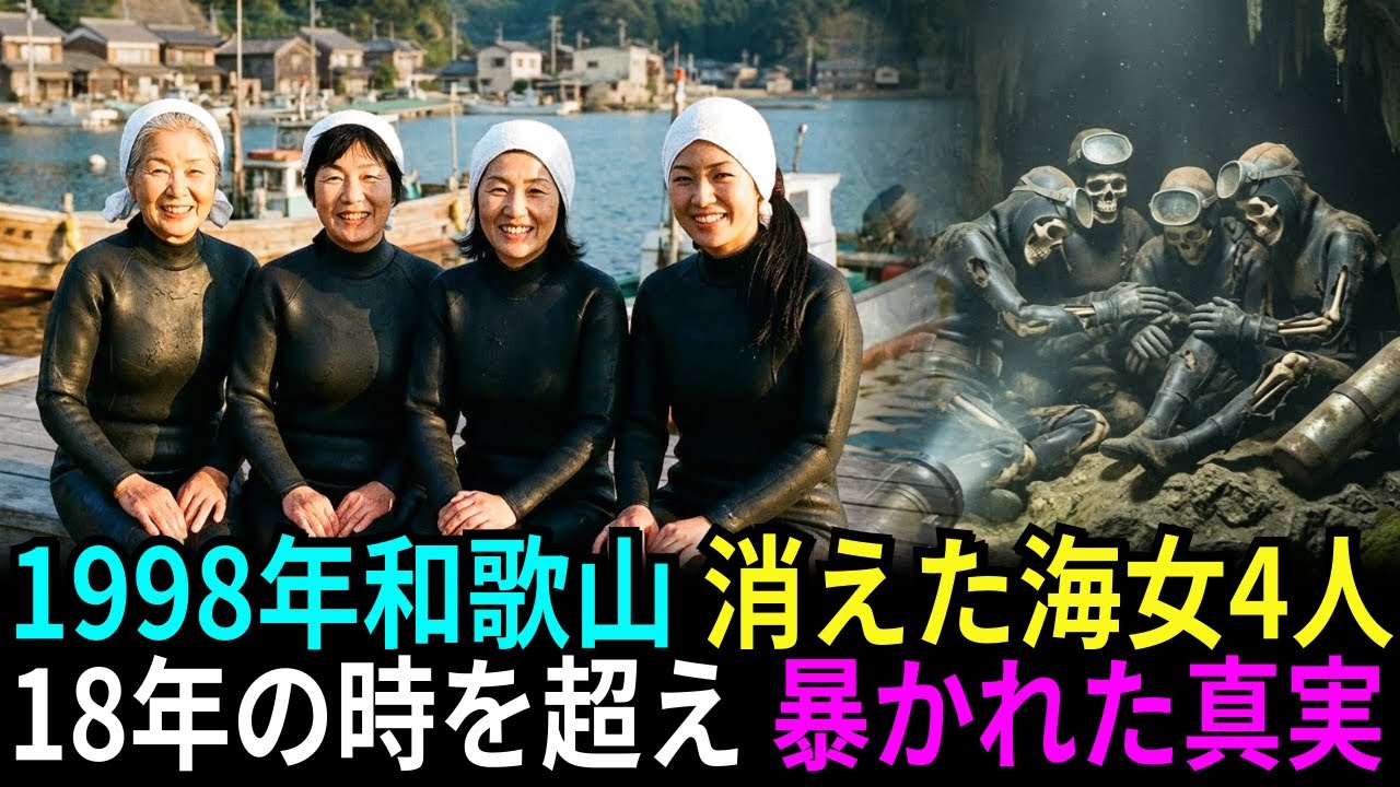 1998年、和歌山の沖で失踪した4人の海女。18年後、海底洞窟で暴かれた戦慄の真実