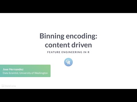 R Tutorial: Binning encoding: content driven