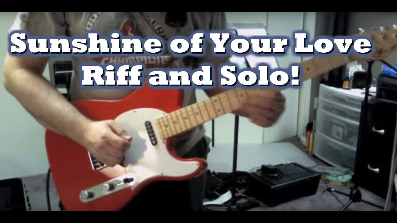 Sunshine of Your Love guitar cover by Tom Conlon YouTube