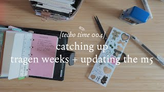 [techo time ✎ 004] — what's inside my tragen weeks pouch + updating the m5 planner