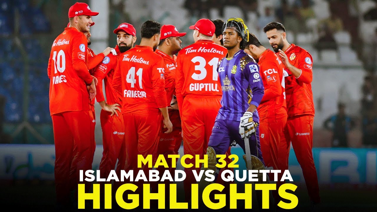 ⁣PSL 9 | Full Highlights | Islamabad United vs Quetta Gladiators | Match 32 | M2A1A