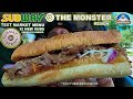 Subway® THE MONSTER SUB Review! 🚇👹 | NEW SUBWAY SERIES MENU! | Order By Number | theendorsement