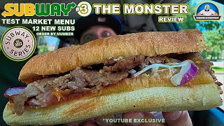 Subway The Monster Sub Review New Subway Series Menu Order By Number Theendort