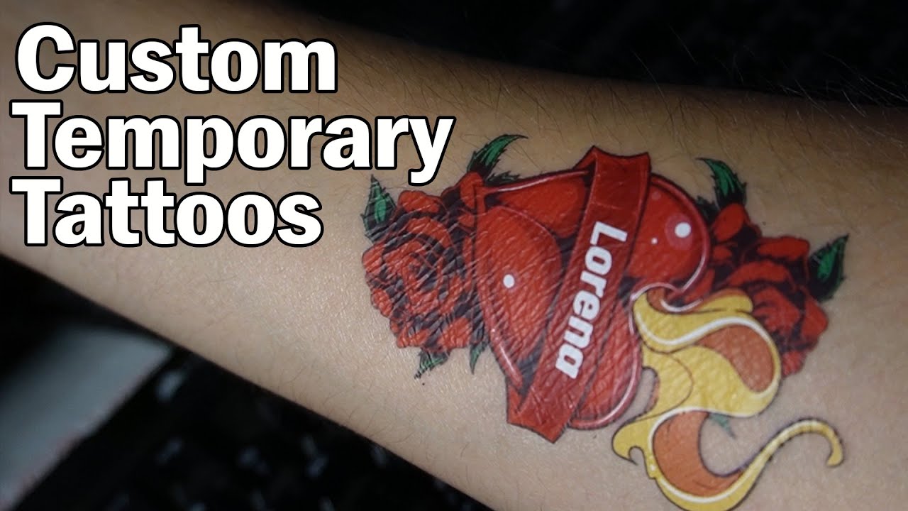 Custom Temporary Tattoos With A iColor 560, Hard Surface Paper