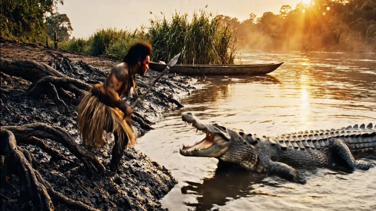 Giant Crocodile Encounter What This Amazon Tribe Did Shocked Me…
