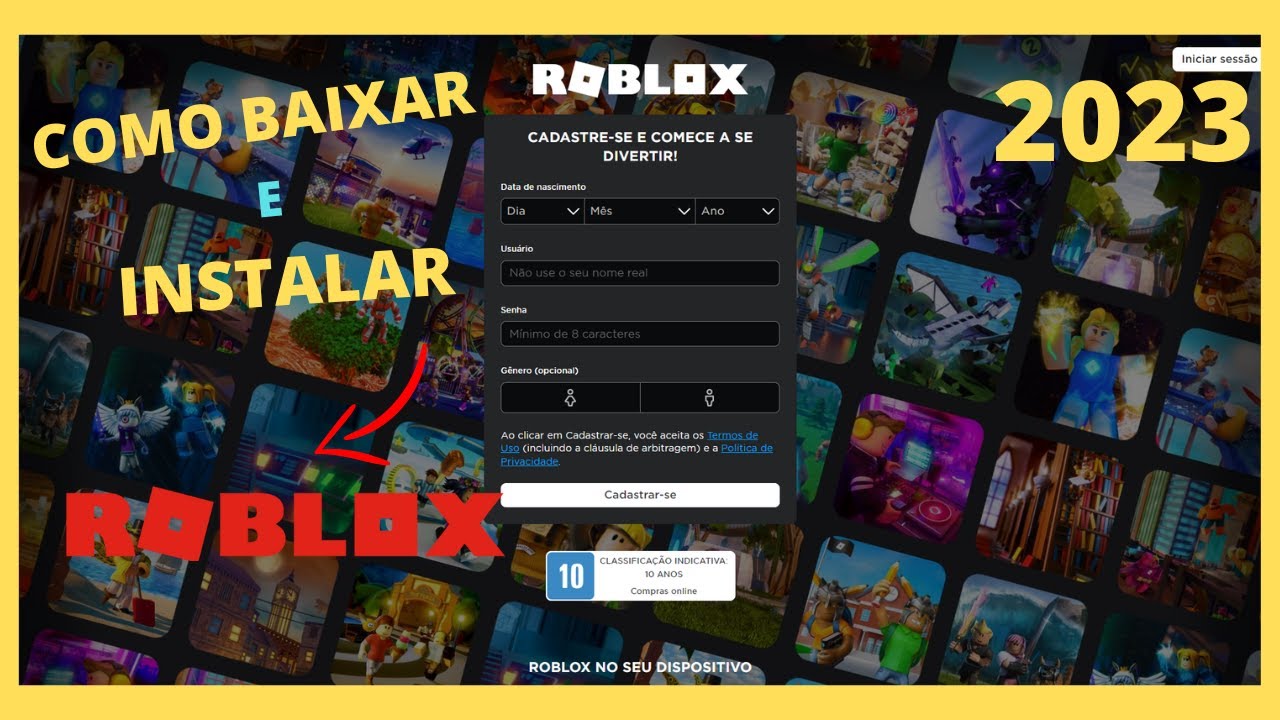 Como Baixar, Fazer Download e Instalar o Roblox no PC Fraco Para Jogar 