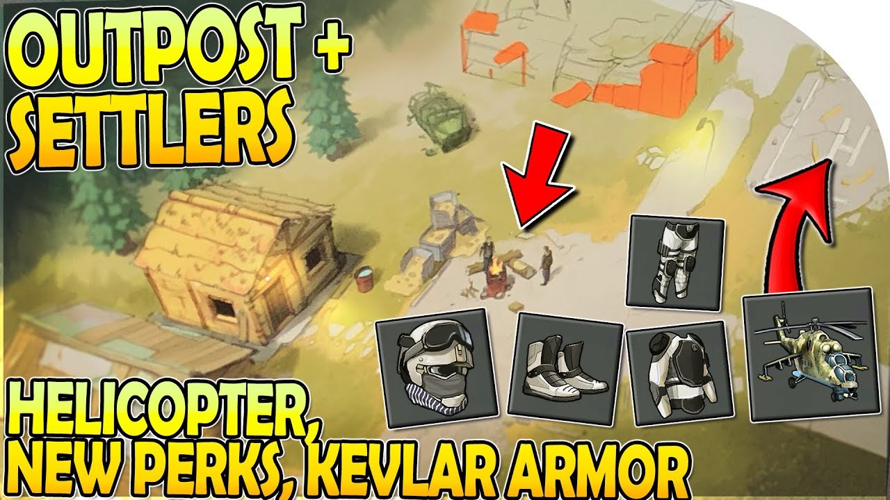 NEW OUTPOST + SETTLERS w/ HELICOPTER + KEVLAR ARMOR + PERK REVAMP- Last Day on Earth Survival 1.11.3
