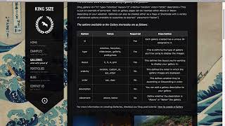7. KingSize WordPress: Creating Galleries with Shortcodes