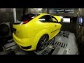 Focus st msd340 conversion on the dyno at motorsport developments in blackpool lancashire