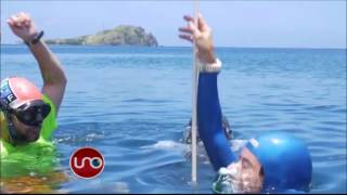 Sofia Gomez managed to descend 84 meters into the sea and return alive to the surface