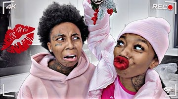 MISTLETOE KISS PRANK ON FIANCÉ 😭 * HILARIOUS * | VLOGMAS DAY 4 🎄